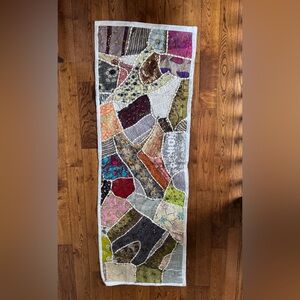Patchwork Wall Hanging / decorative table
runner with Multicolor Design
20”x 58”